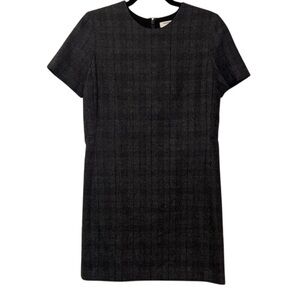Babaton Aritzia Women’s Dark Grey Plaid Business Casual Work Mini Dress — Size 6